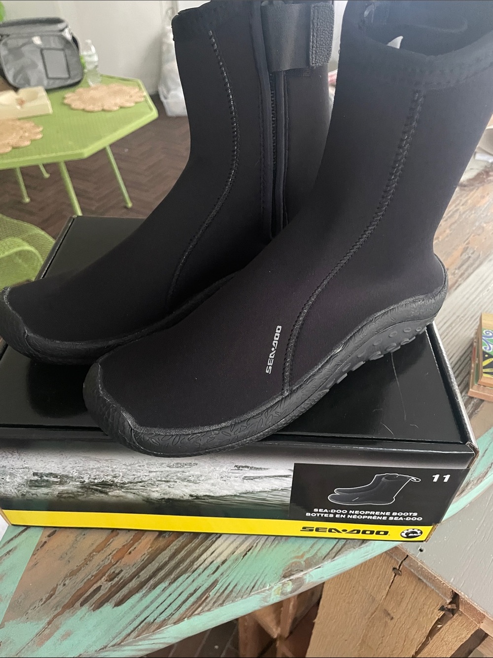 Sea-Doo Black Neoprene Water Boots - New in Box Men’s Size 11